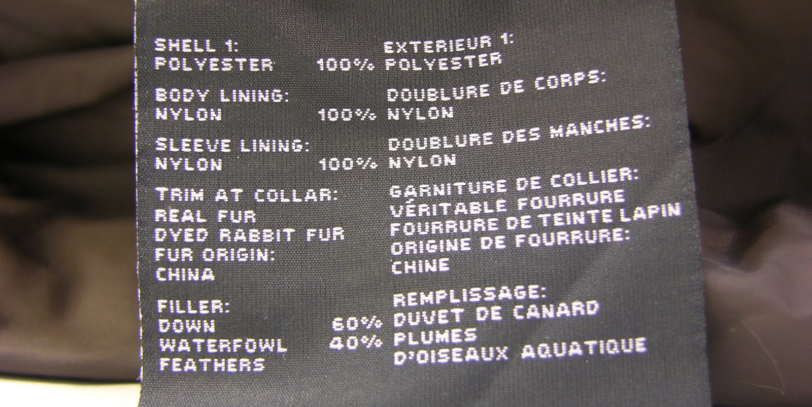 Support Fur Labelling Legislation